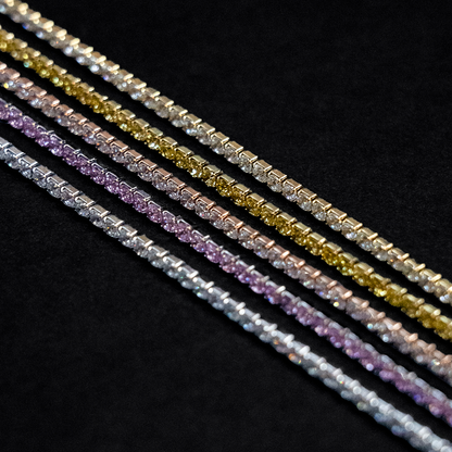 Canary Micro Tennis Bracelet in Yellow Gold