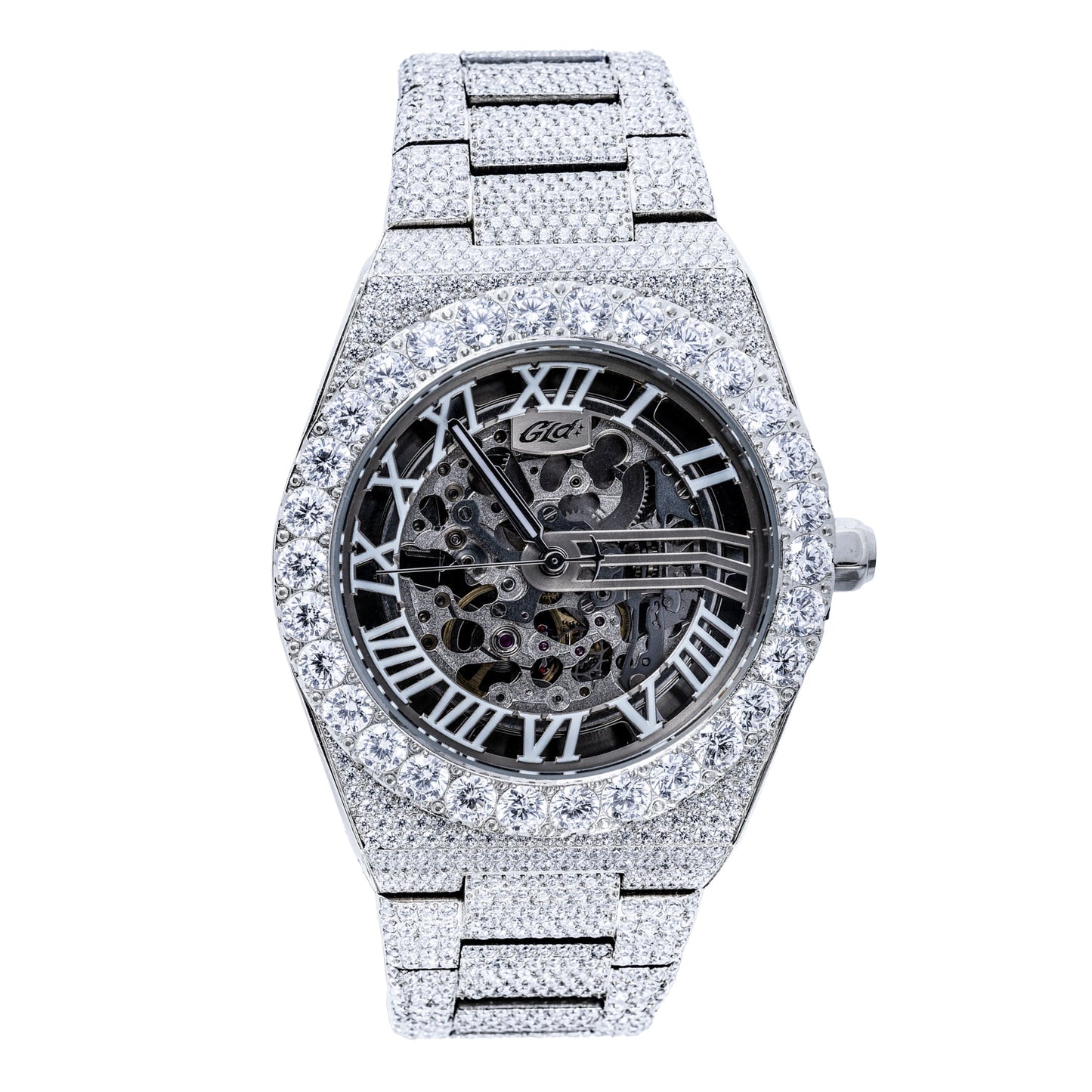 42MM Iced Moissanite Alpha Era® Luminous Skeleton 316