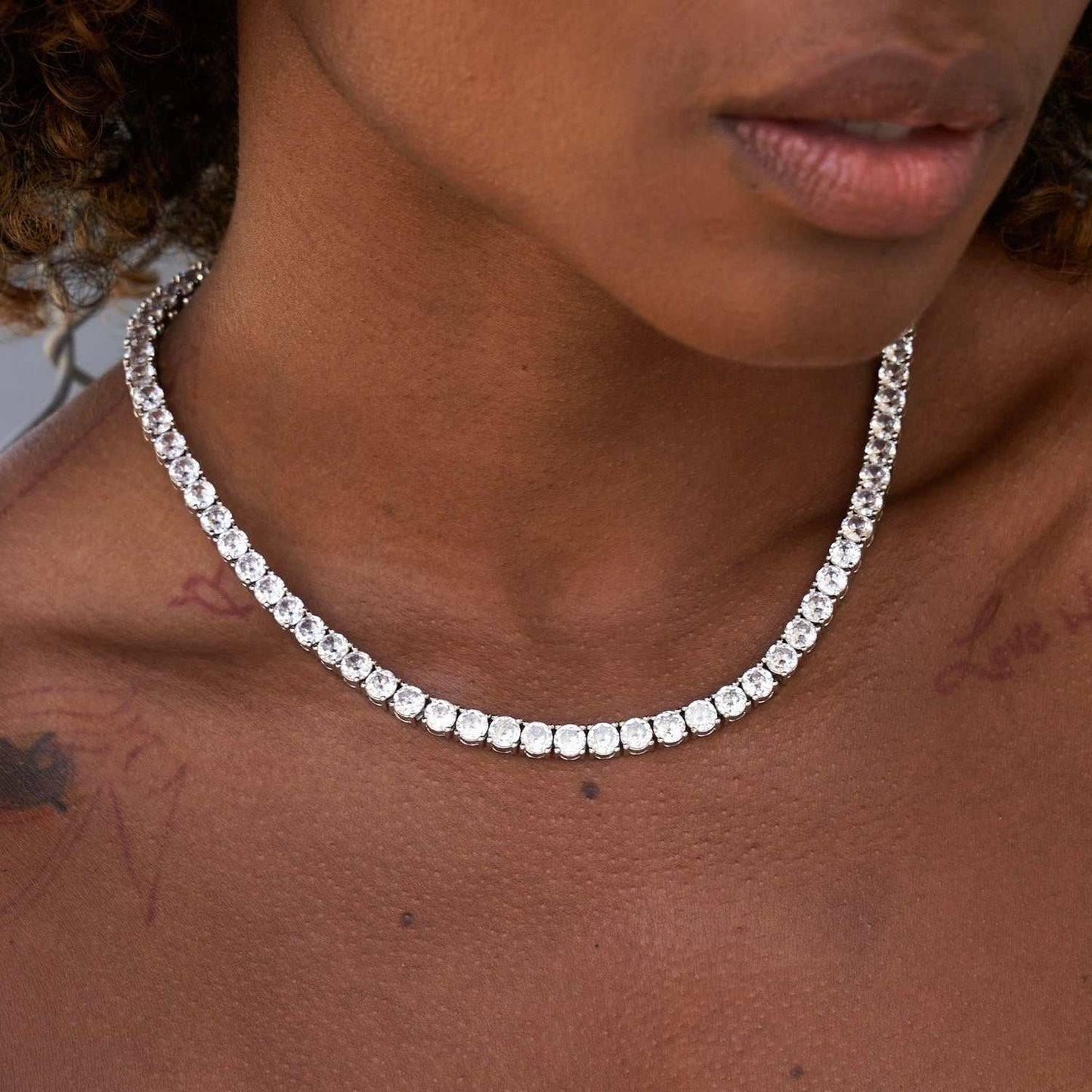 5mm Diamond Tennis Necklace