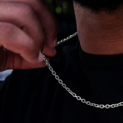 Box Chain + Simple Heart Lariat Necklace