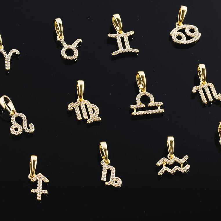 Astrology Pave Pendants