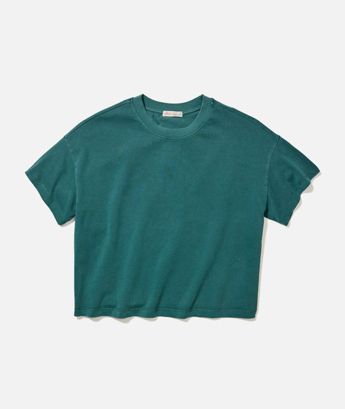 Women's Luxe Jersey Crew Tee in Rainforest